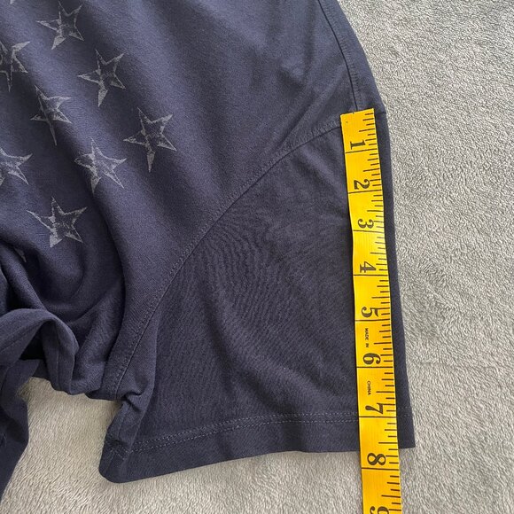 John Varvatos Star USA Mens Navy Blue Short Sleeve Rows of Stars Graphic T-Shirt - Picture 8 of 9